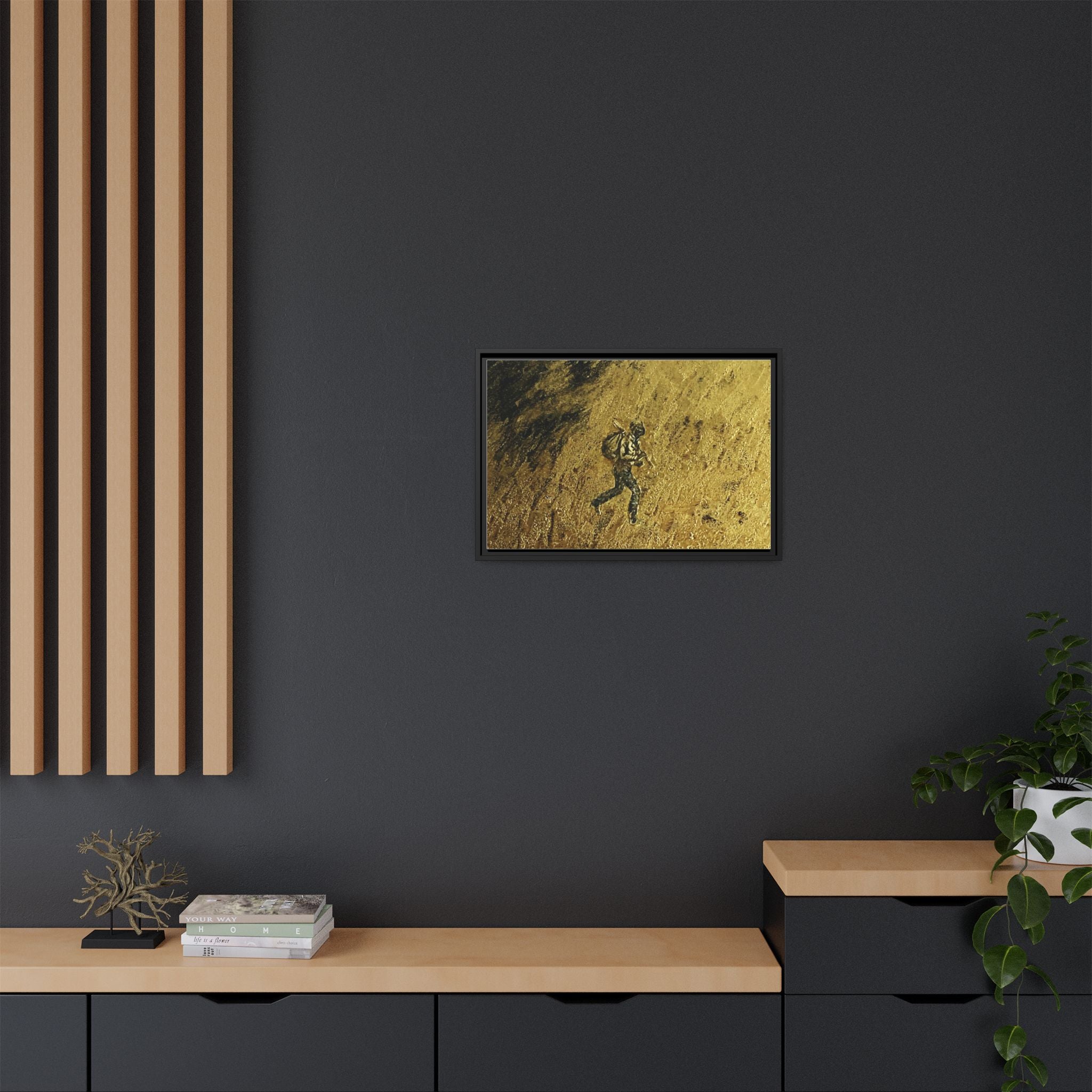 Cimarron Golden Matte Canvas, Framed (Multi-color)