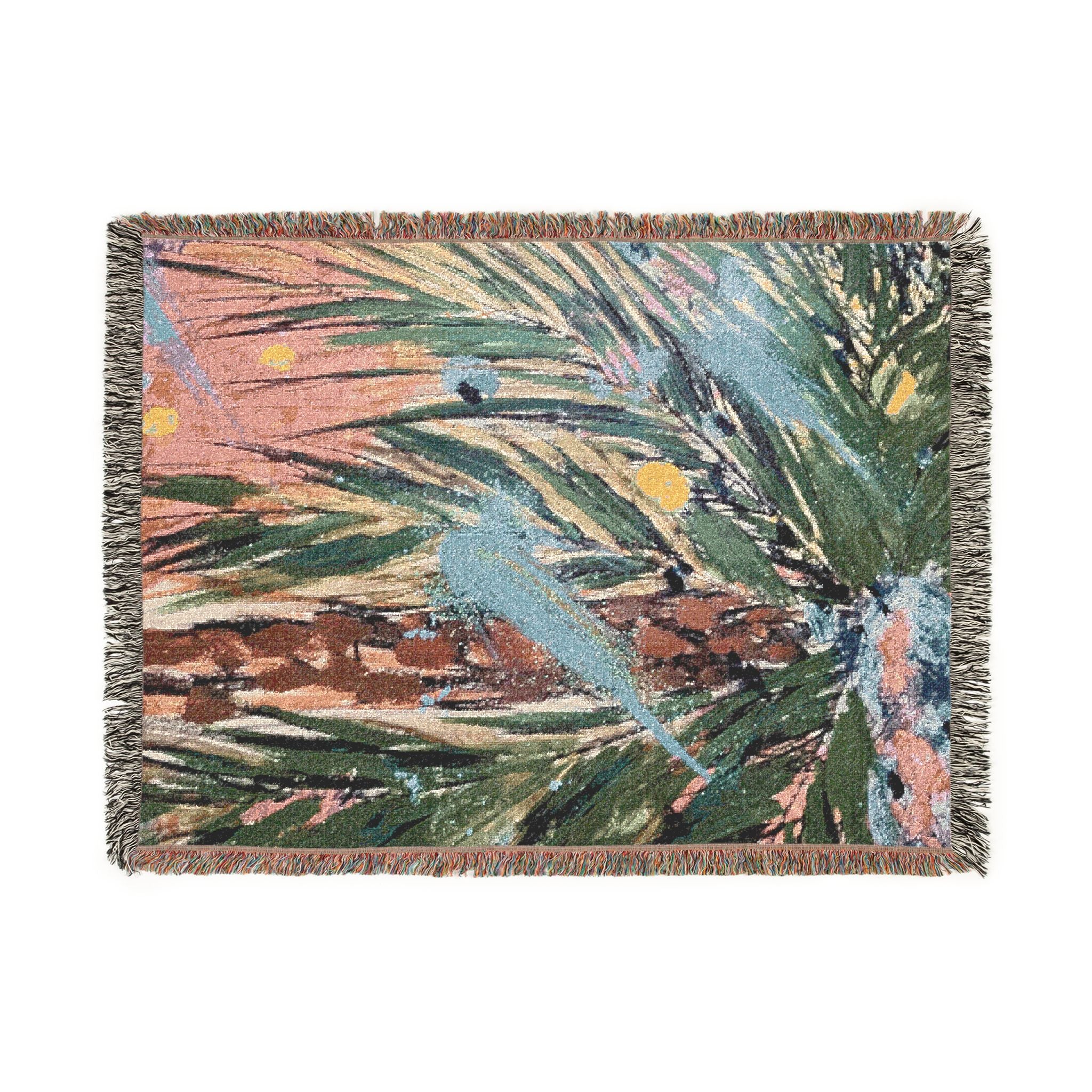 Inshallah Palm Woven Blanket