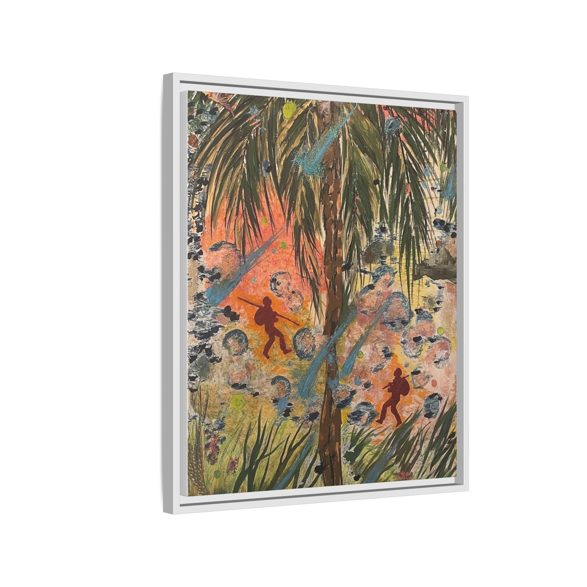 Inshallah Matte Canvas, Framed (Multi-color)