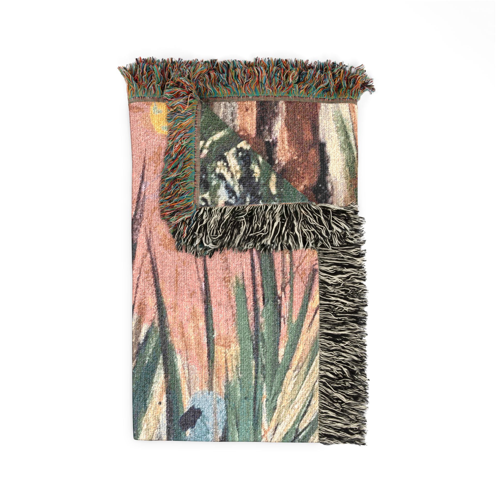 Inshallah Palm Woven Blanket