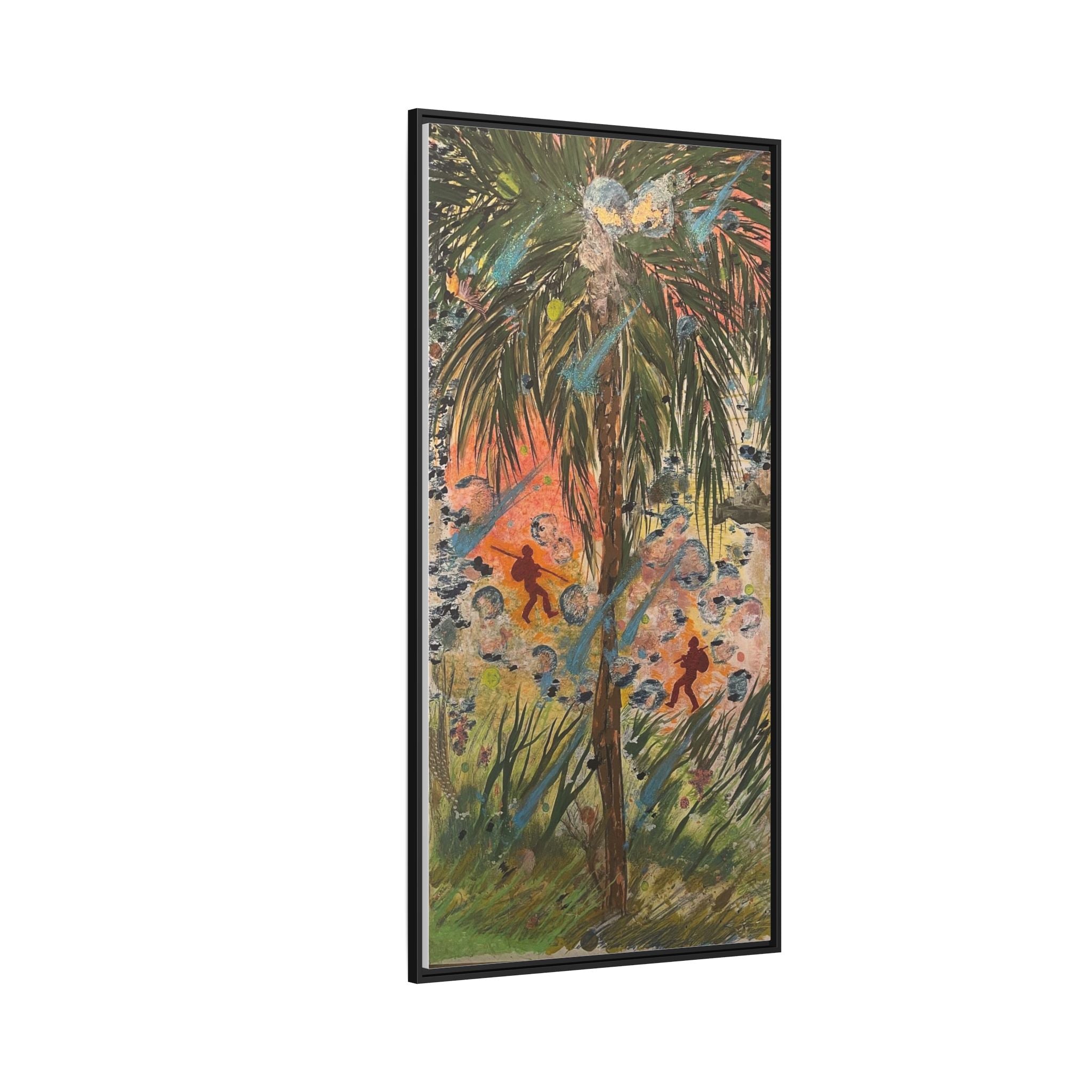 Inshallah Matte Canvas, Framed (Multi-color)