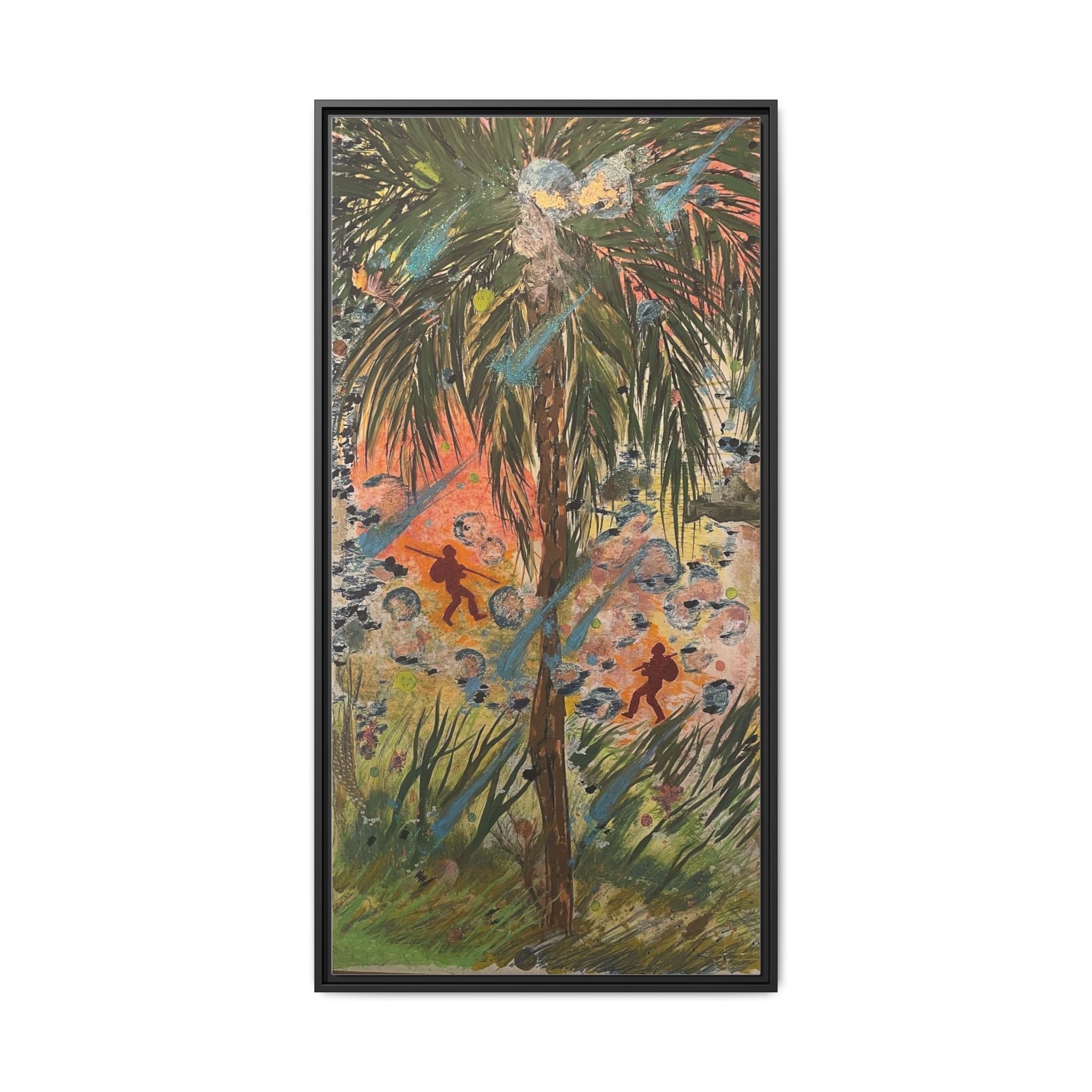 Inshallah Matte Canvas, Framed (Multi-color)