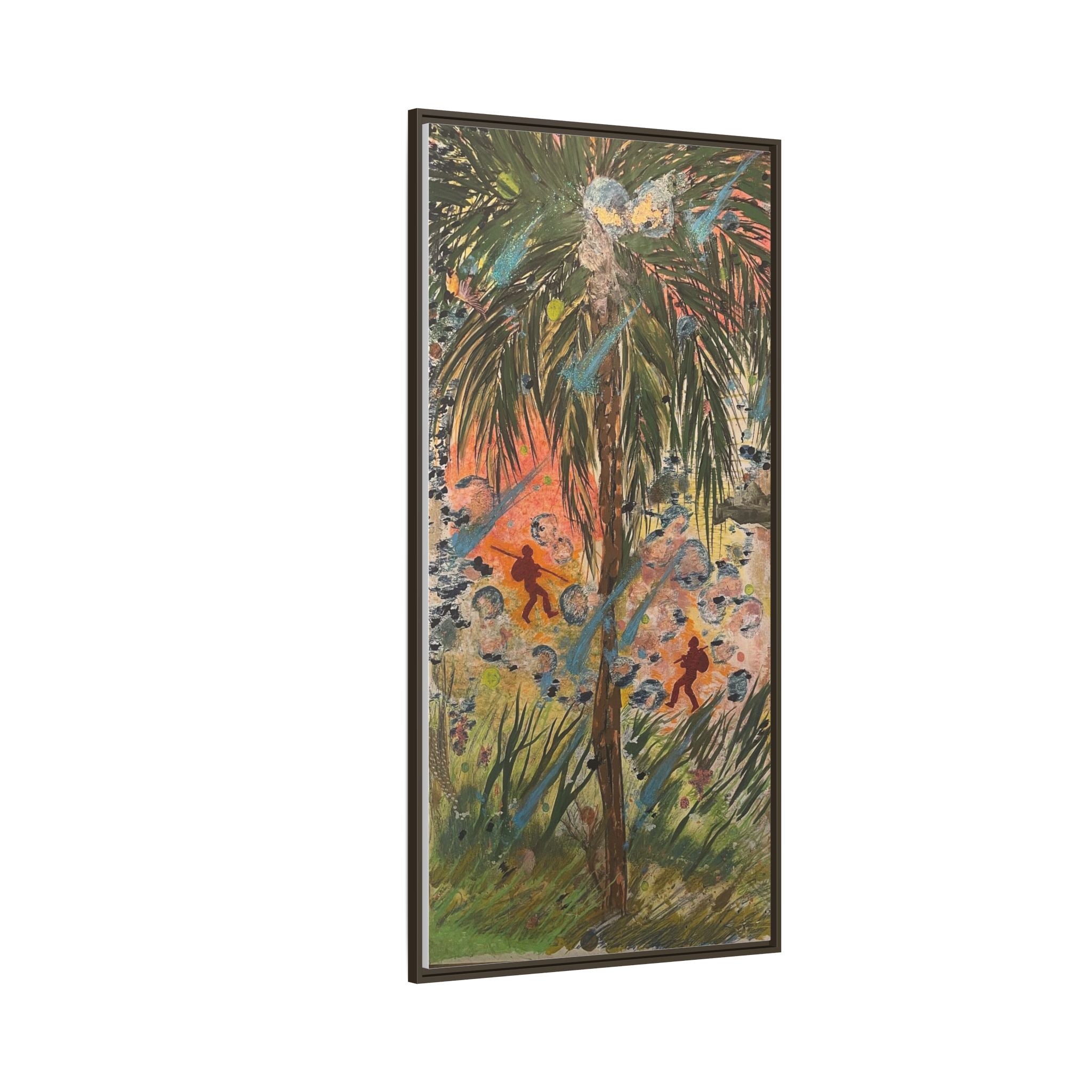 Inshallah Matte Canvas, Framed (Multi-color)