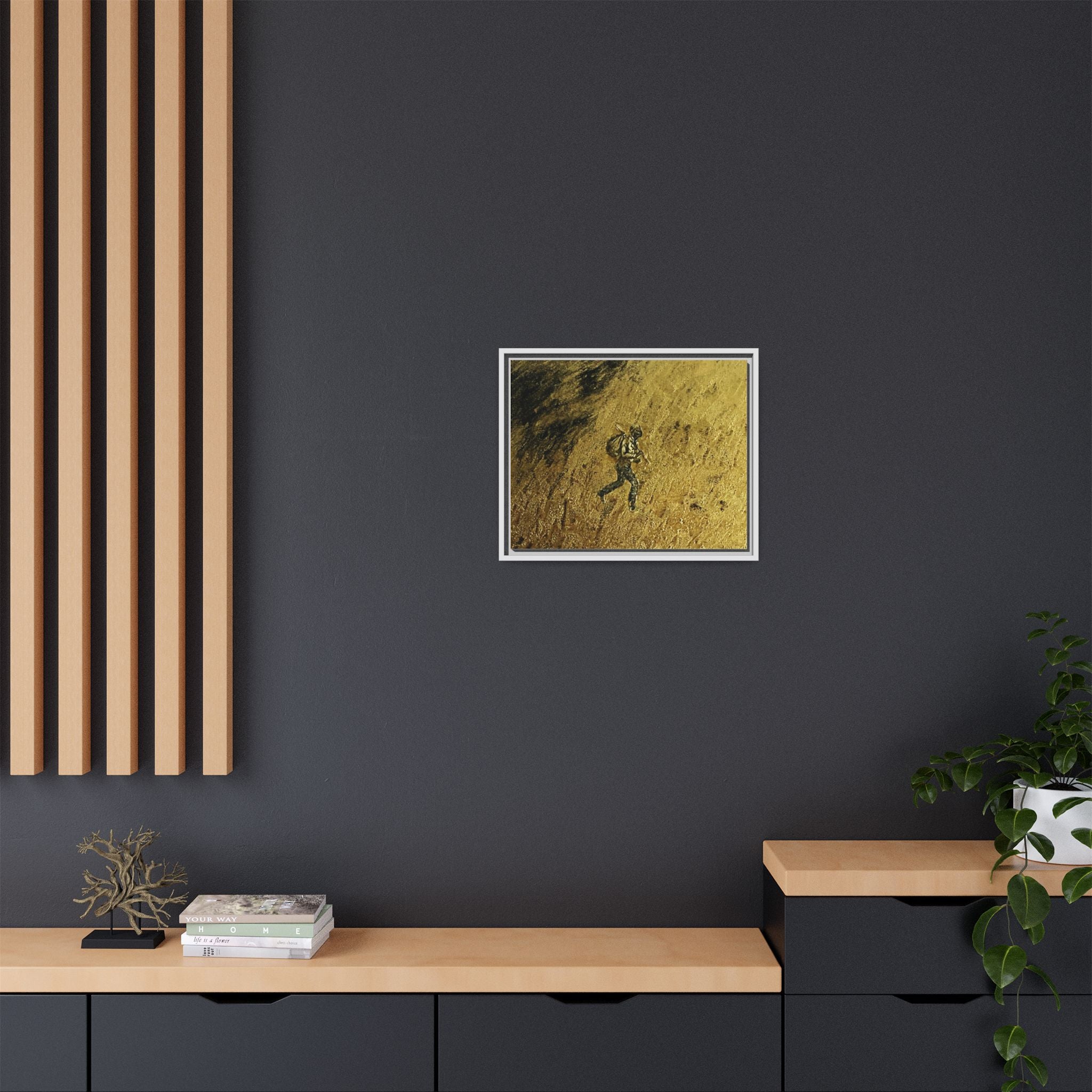 Cimarron Golden Matte Canvas, Framed (Multi-color)