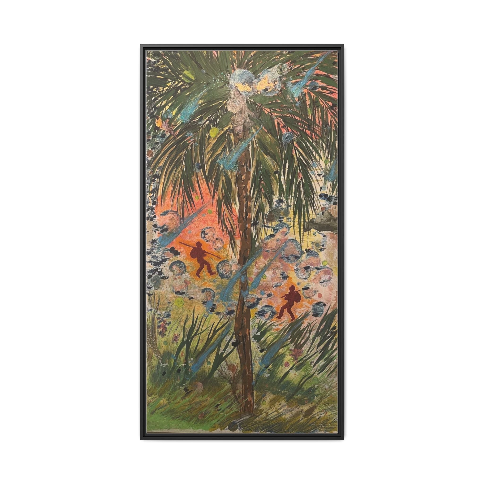 Inshallah Matte Canvas, Framed (Multi-color)