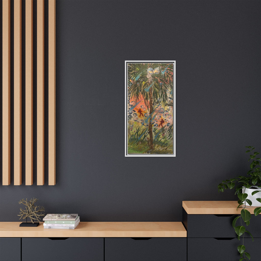 Inshallah Matte Canvas, Framed (Multi-color)