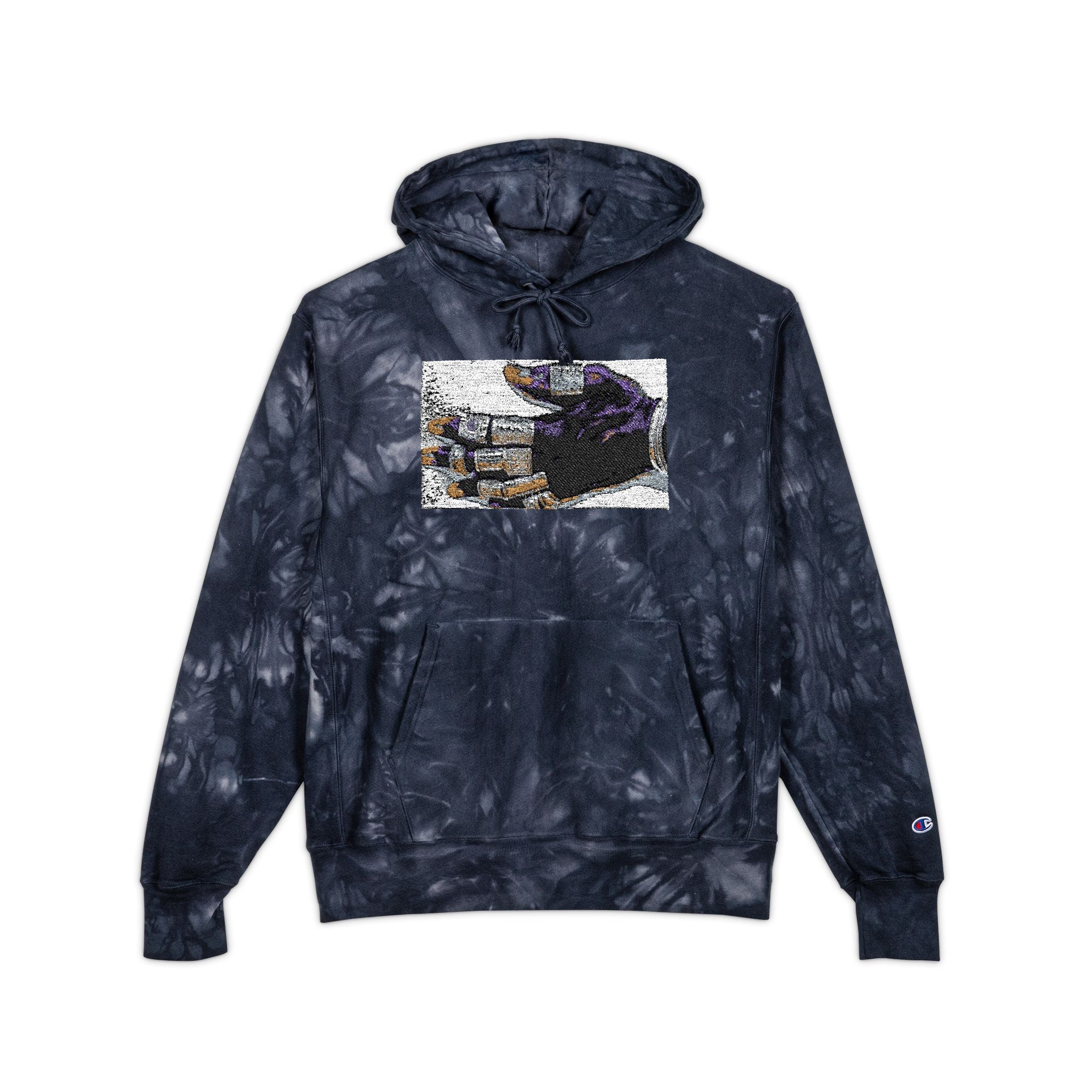 Mano Sagrada Unisex Champion Tie-Dye Hoodie (Embroidery)