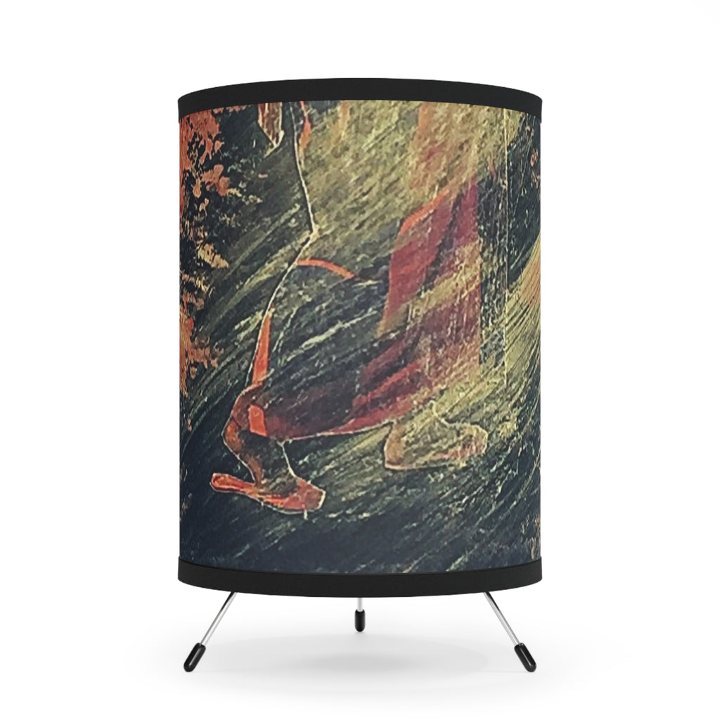 Walking Freedom Tripod Lamp with High-Res Printed Shade, US\CA plug