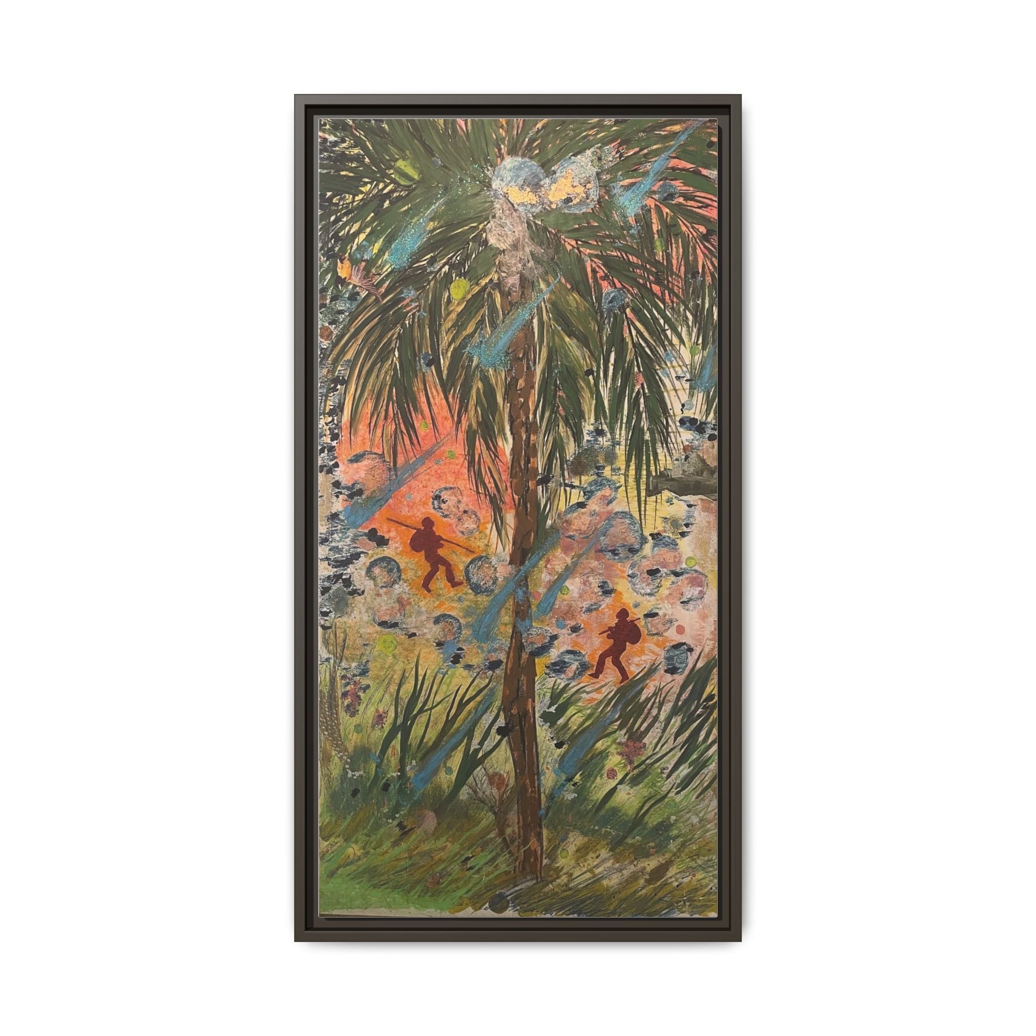 Inshallah Matte Canvas, Framed (Multi-color)