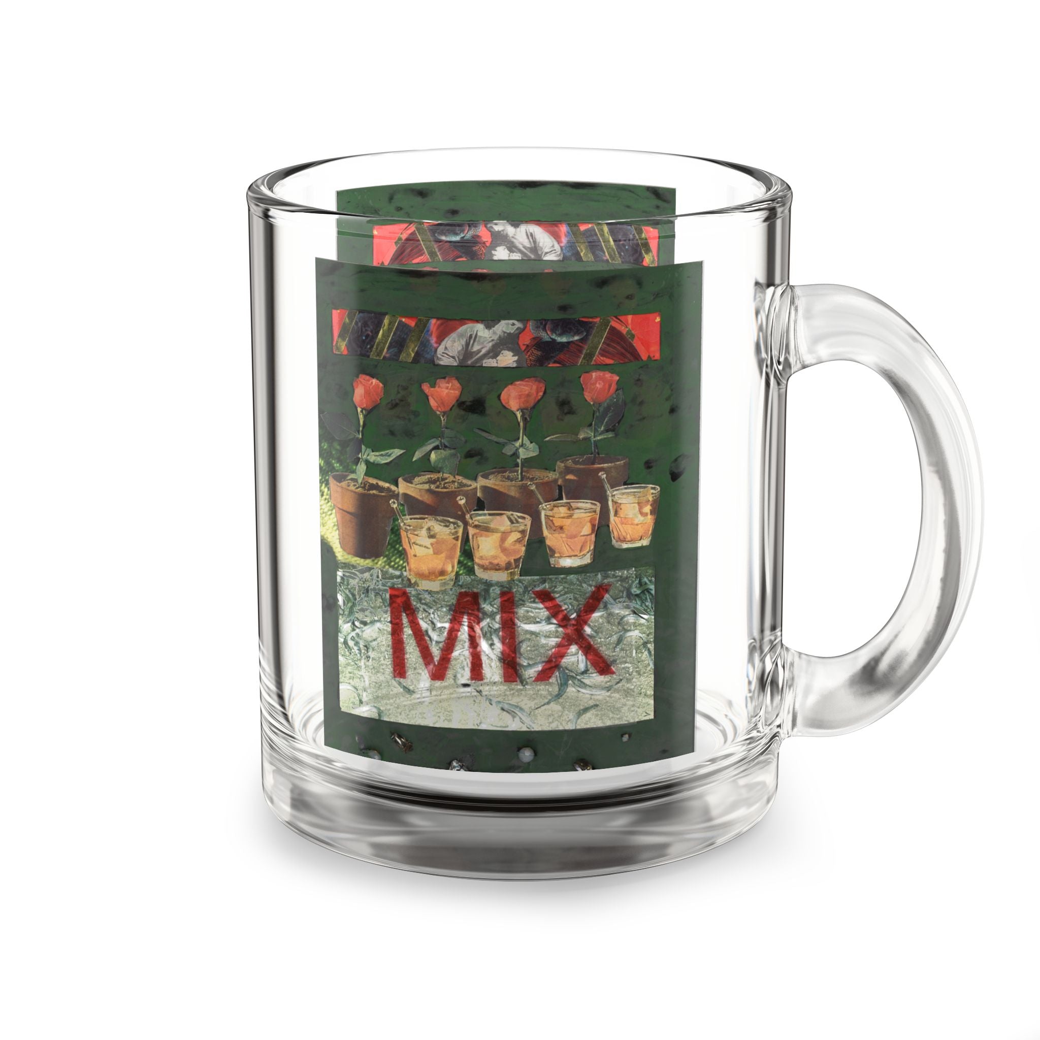 MIXY Glass Mug, 10oz