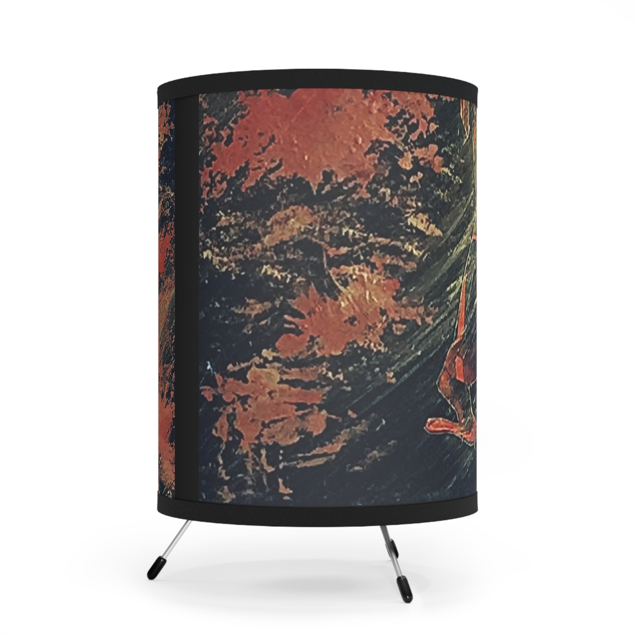 Walking Freedom Tripod Lamp with High-Res Printed Shade, US\CA plug