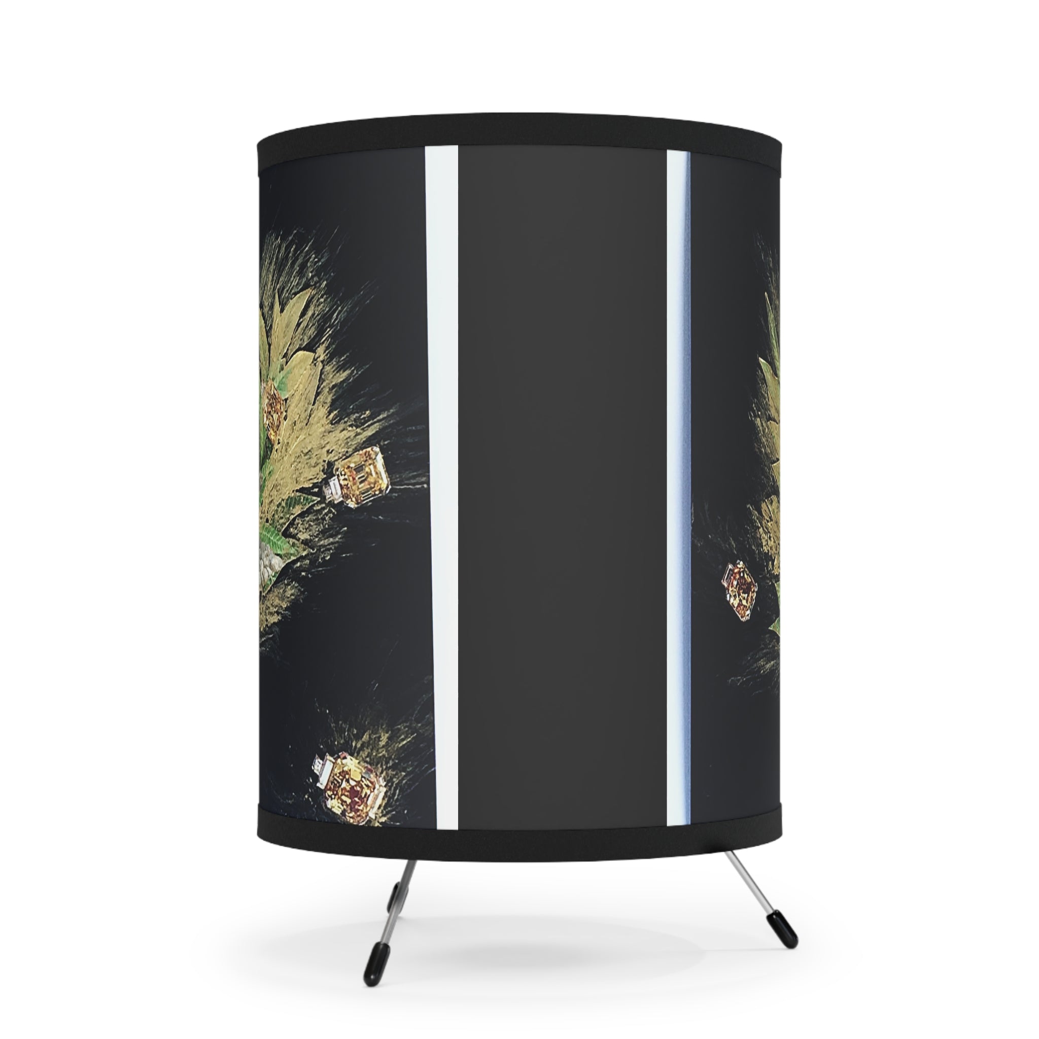 Luz Ancestros Tripod Lamp with High-Res Printed Shade, US\CA plug