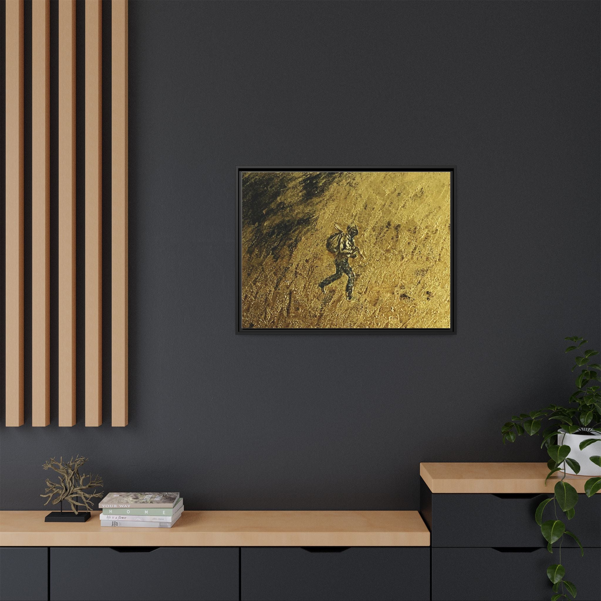 Cimarron Golden Matte Canvas, Framed (Multi-color)