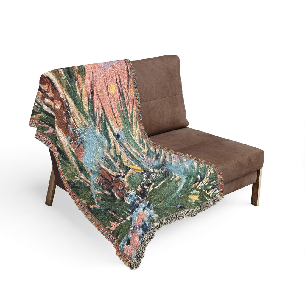 Inshallah Palm Woven Blanket