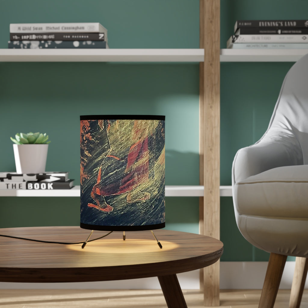 Walking Freedom Tripod Lamp with High-Res Printed Shade, US\CA plug