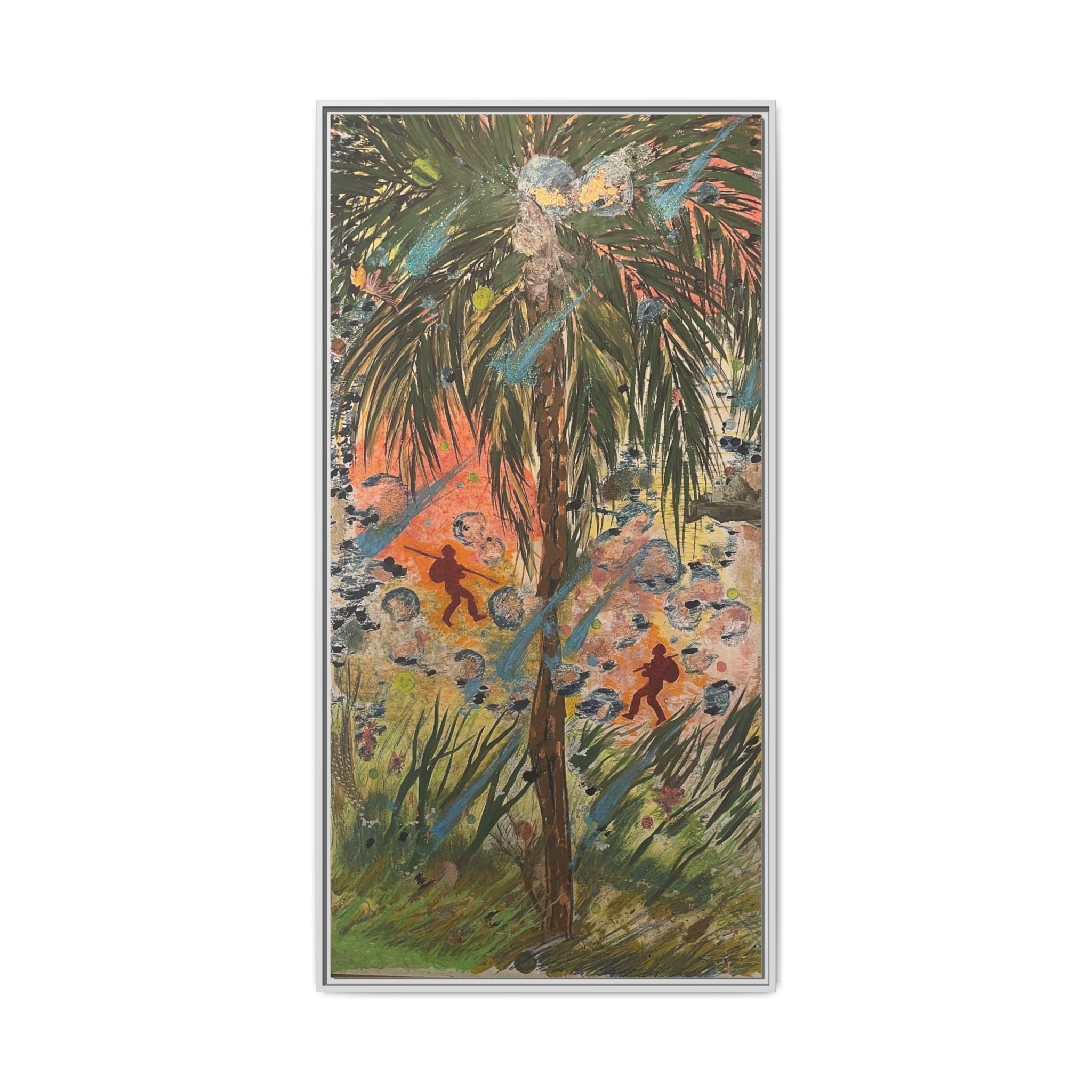 Inshallah Matte Canvas, Framed (Multi-color)