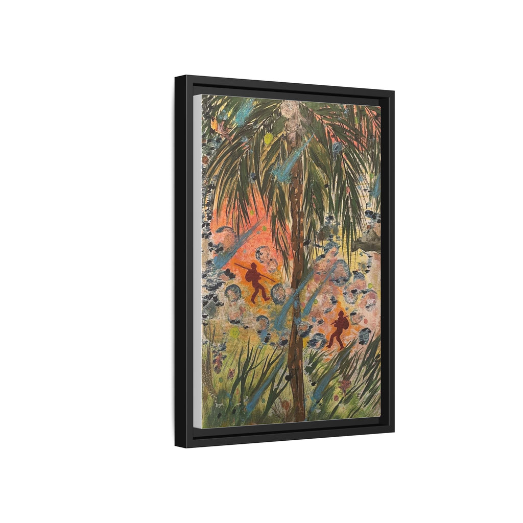 Inshallah Matte Canvas, Framed (Multi-color)