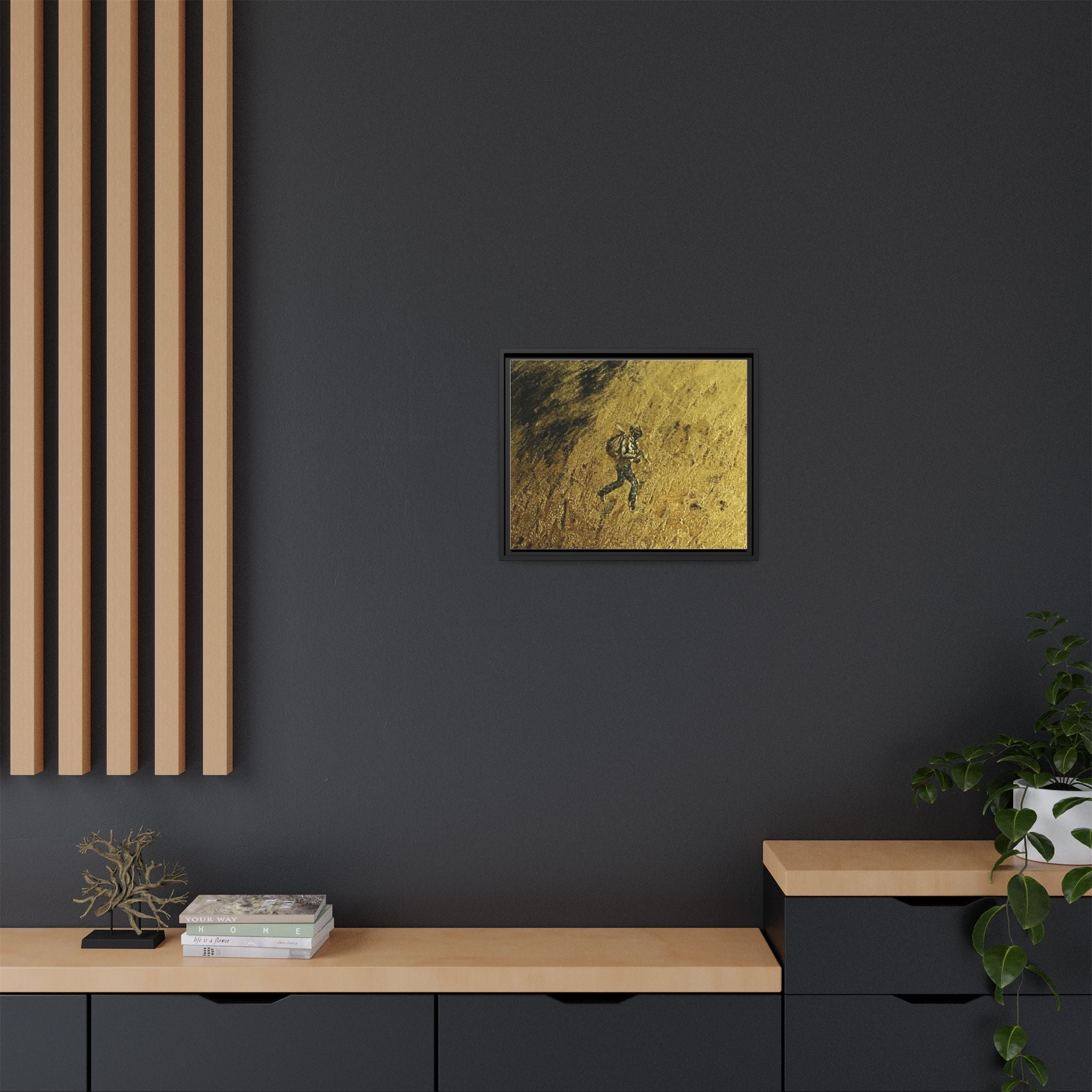 Cimarron Golden Matte Canvas, Framed (Multi-color)