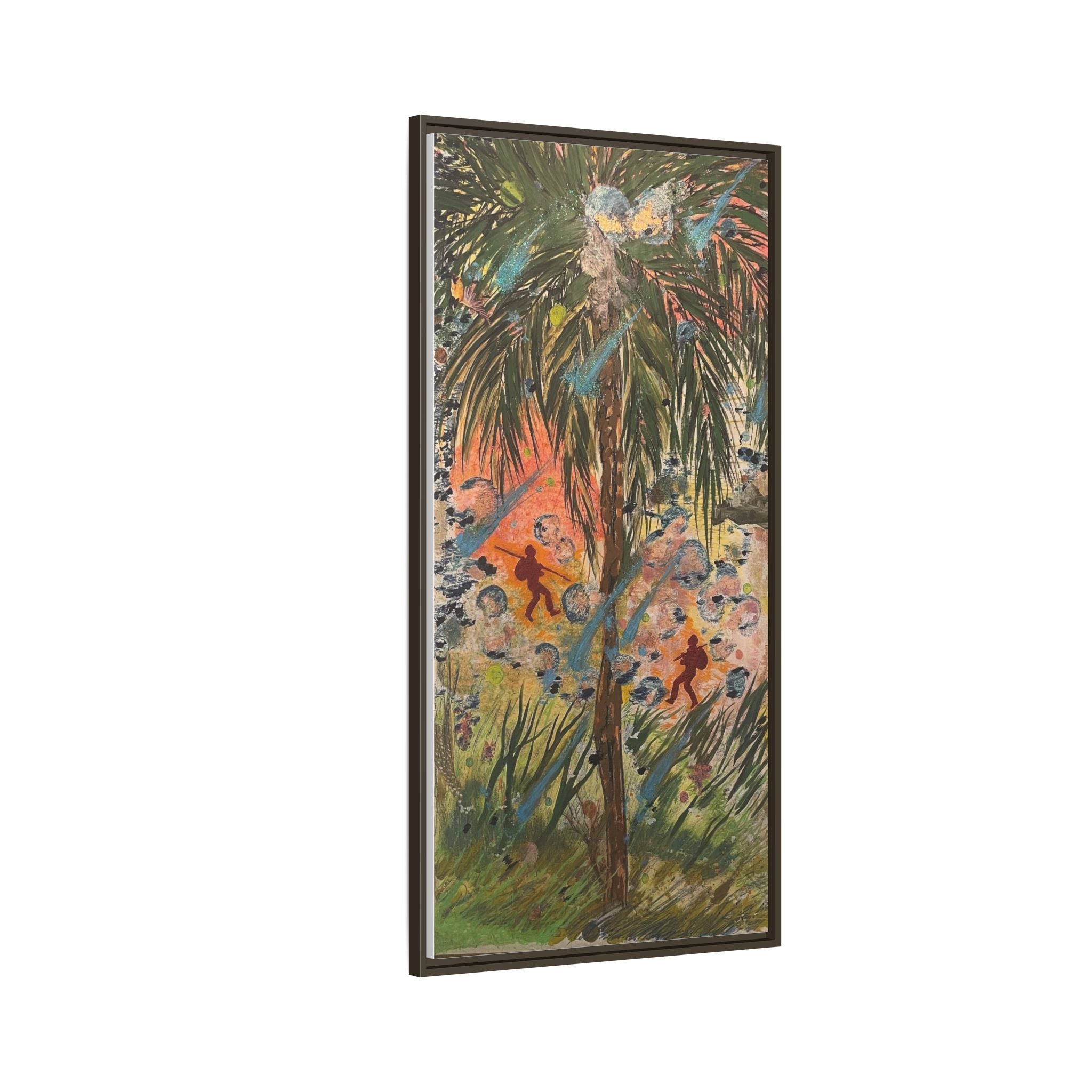 Inshallah Matte Canvas, Framed (Multi-color)