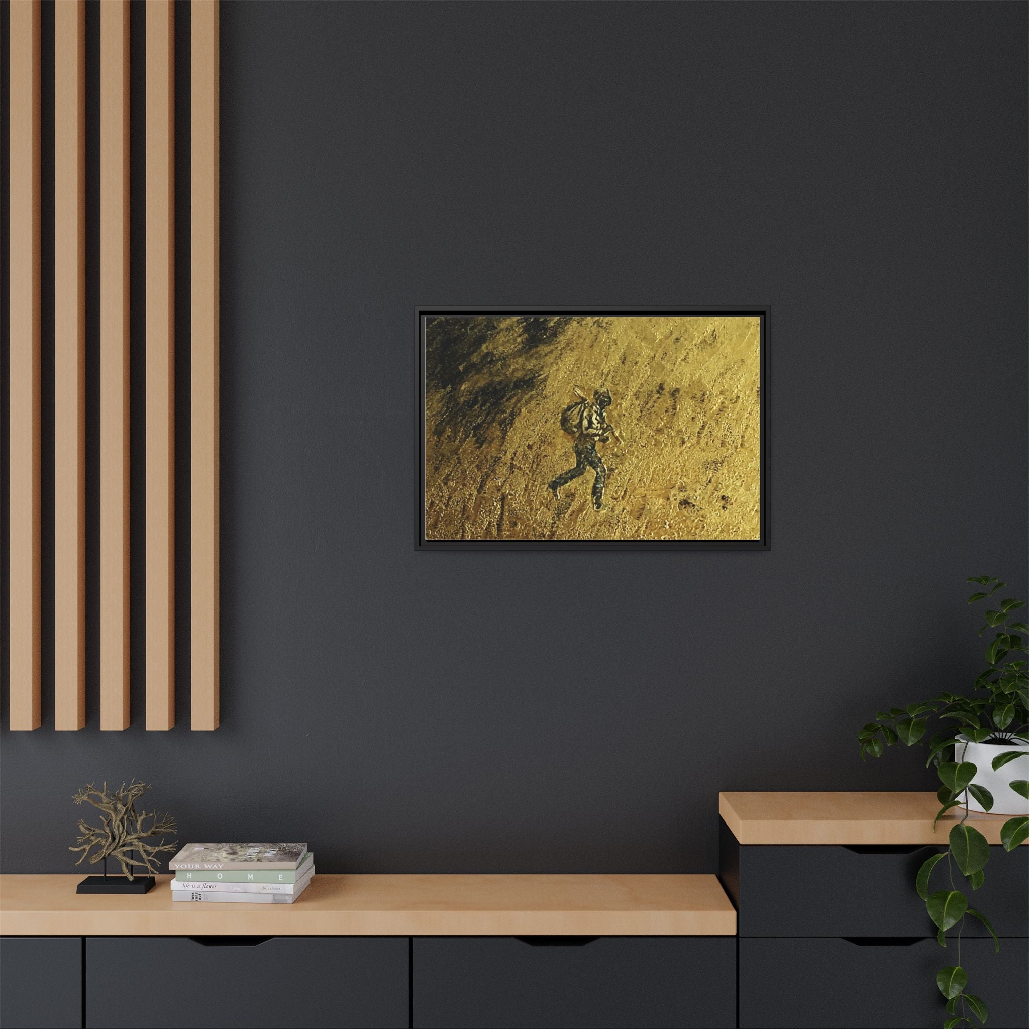 Cimarron Golden Matte Canvas, Framed (Multi-color)