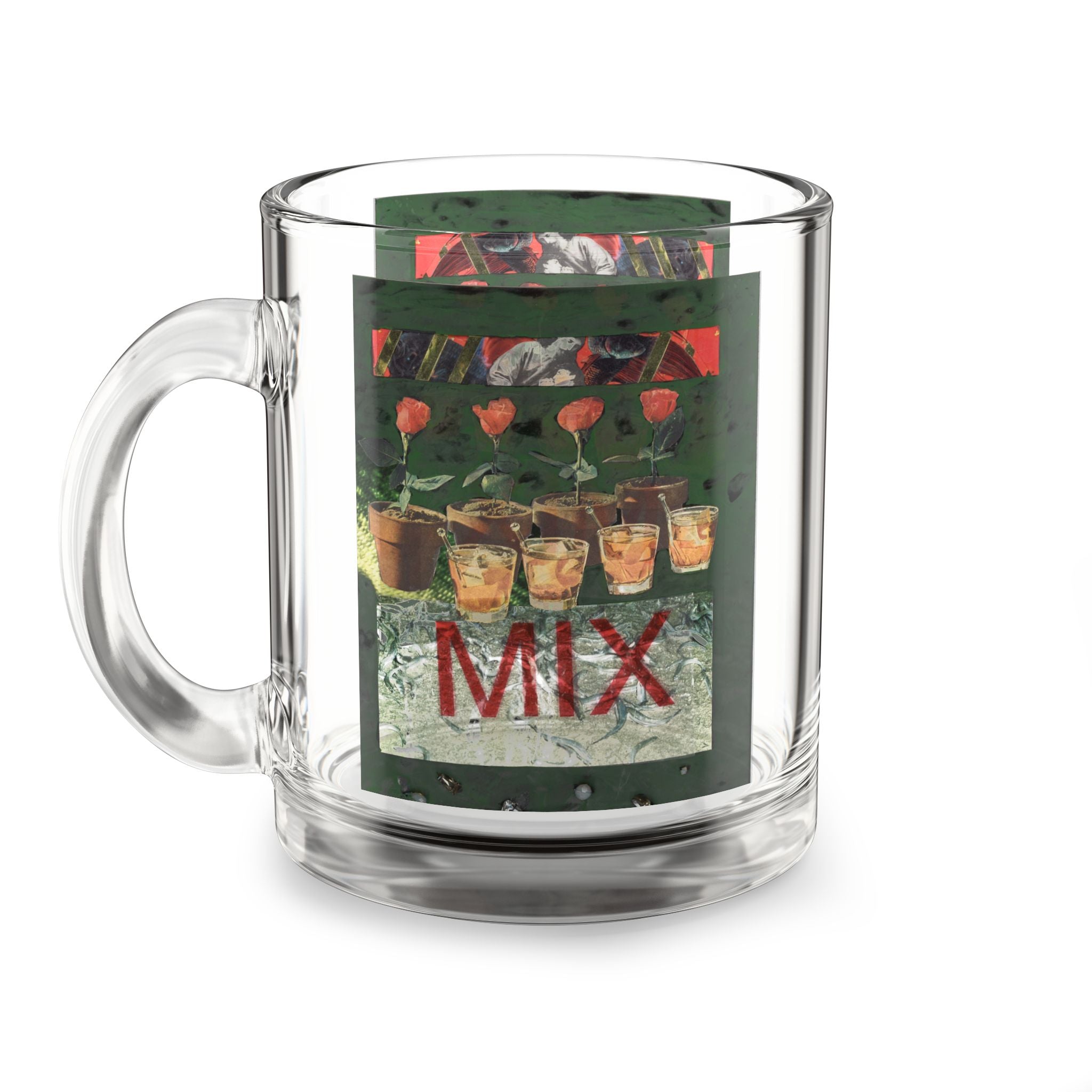 MIXY Glass Mug, 10oz