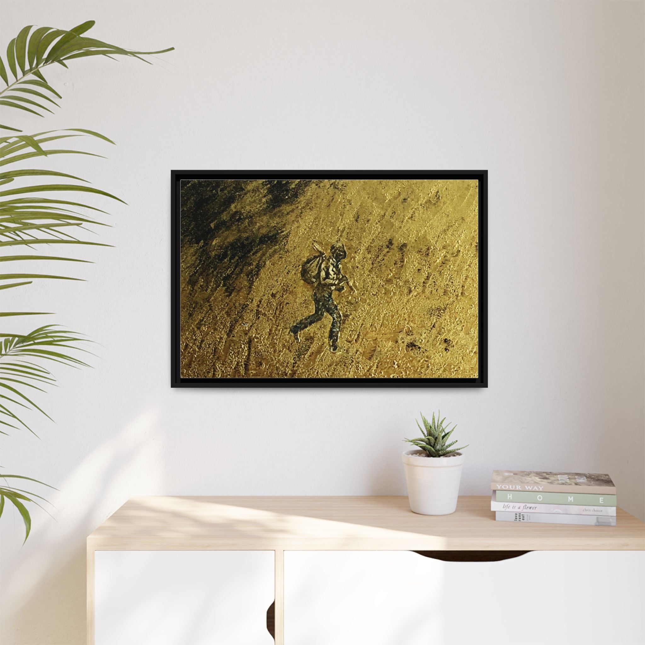 Cimarron Golden Matte Canvas, Framed (Multi-color)