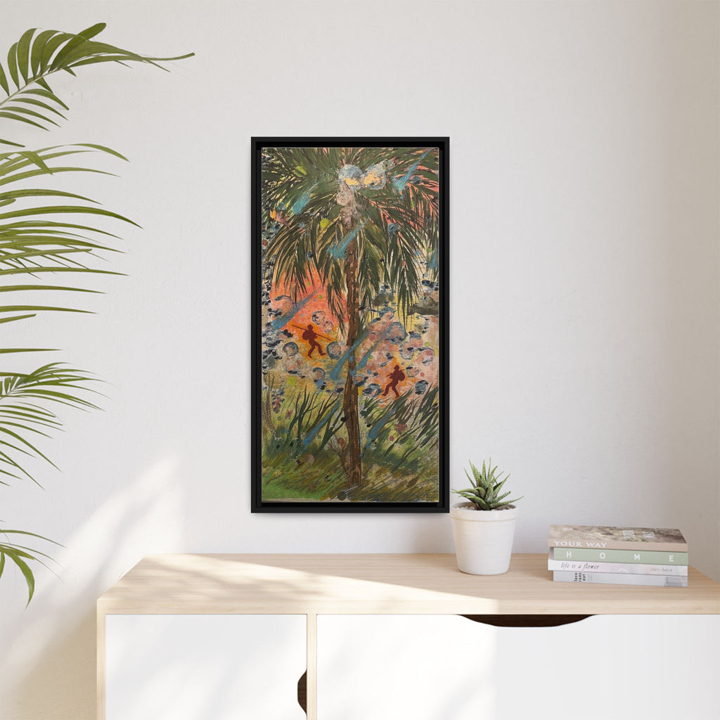 Inshallah Matte Canvas, Framed (Multi-color)