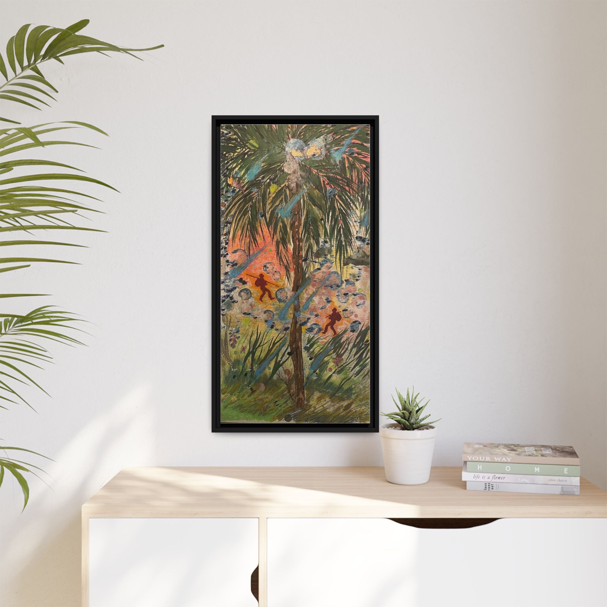 Inshallah Matte Canvas, Framed (Multi-color)