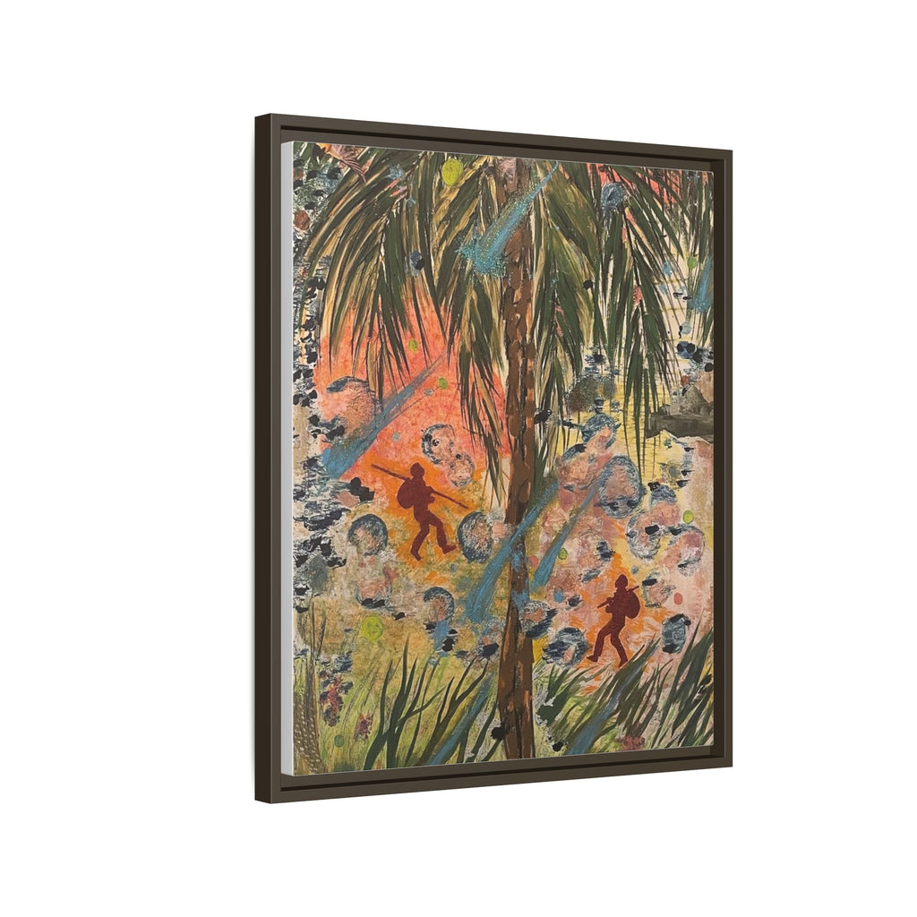 Inshallah Matte Canvas, Framed (Multi-color)