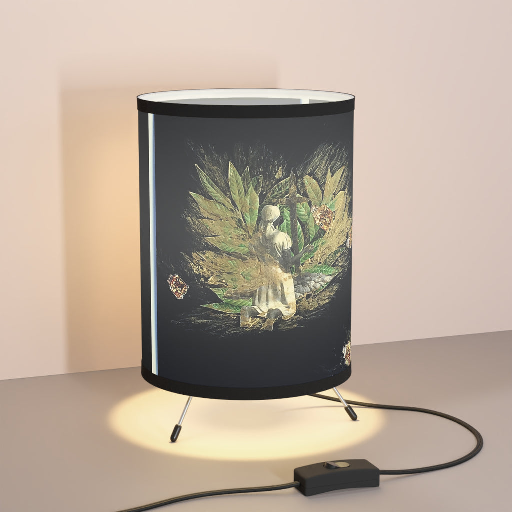 Luz Ancestros Tripod Lamp with High-Res Printed Shade, US\CA plug