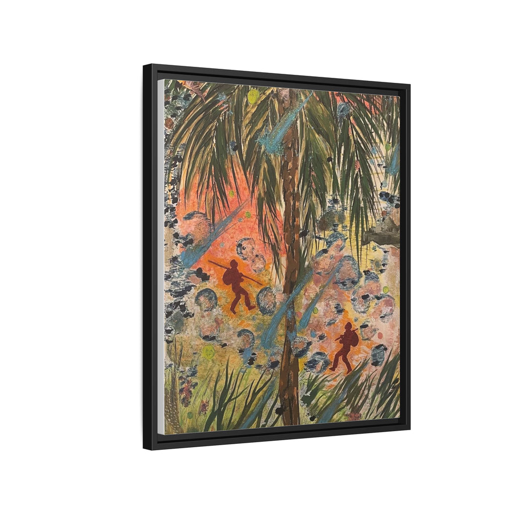 Inshallah Matte Canvas, Framed (Multi-color)