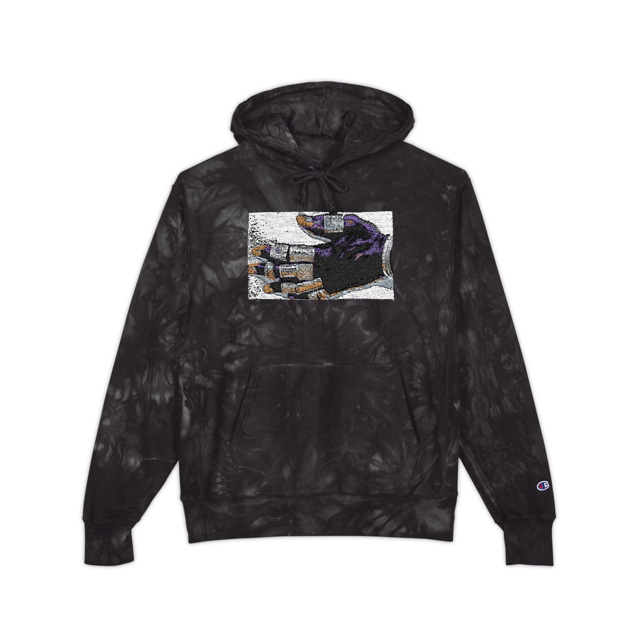 Mano Sagrada Unisex Champion Tie-Dye Hoodie (Embroidery)