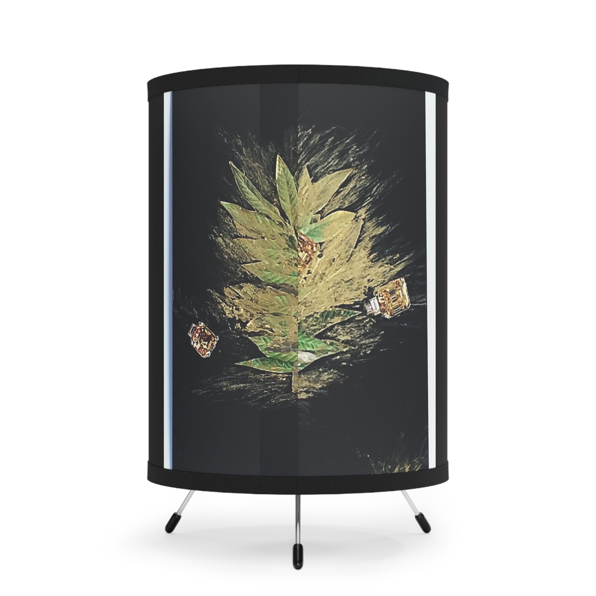 Luz Ancestros Tripod Lamp with High-Res Printed Shade, US\CA plug