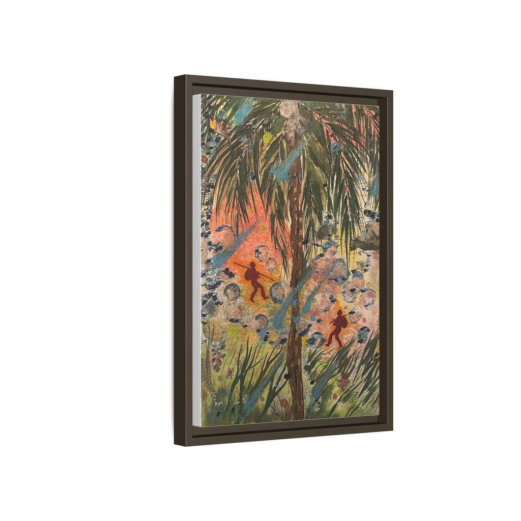 Inshallah Matte Canvas, Framed (Multi-color)