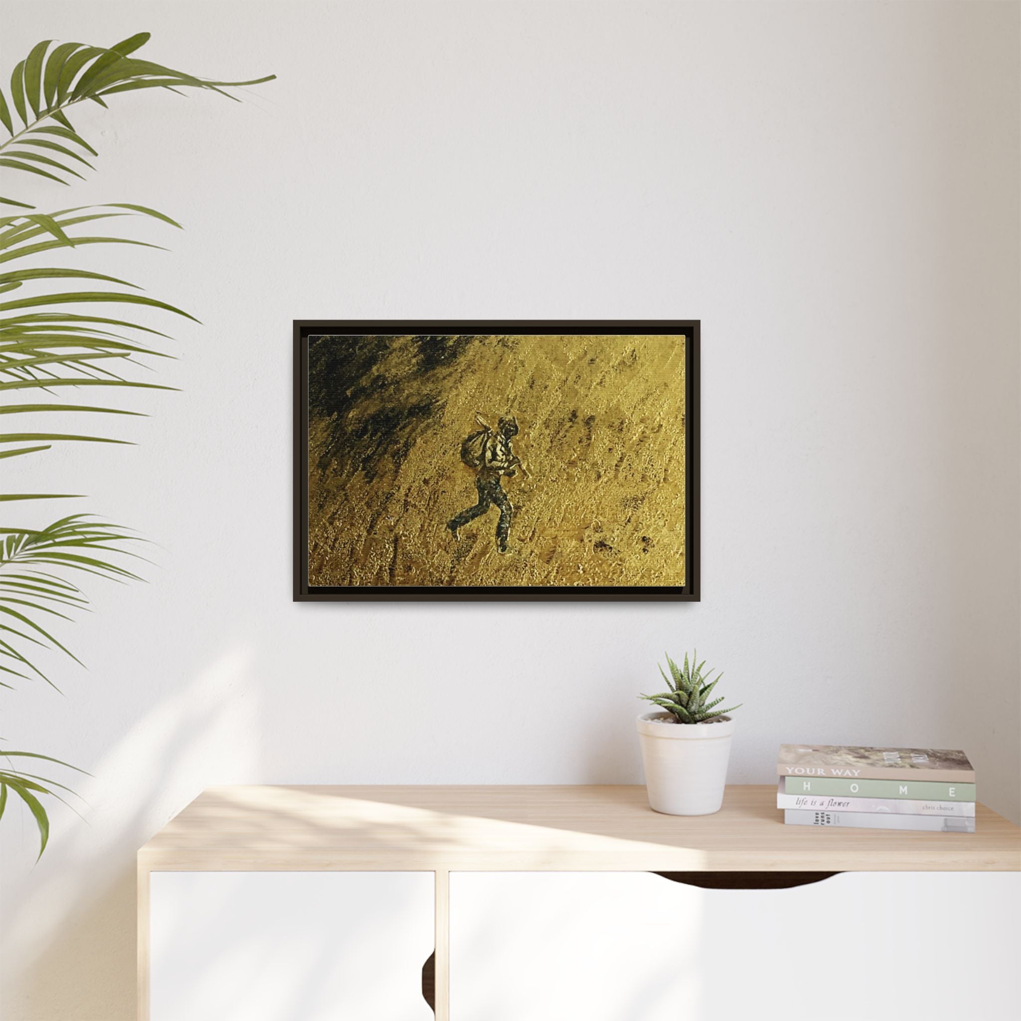 Cimarron Golden Matte Canvas, Framed (Multi-color)