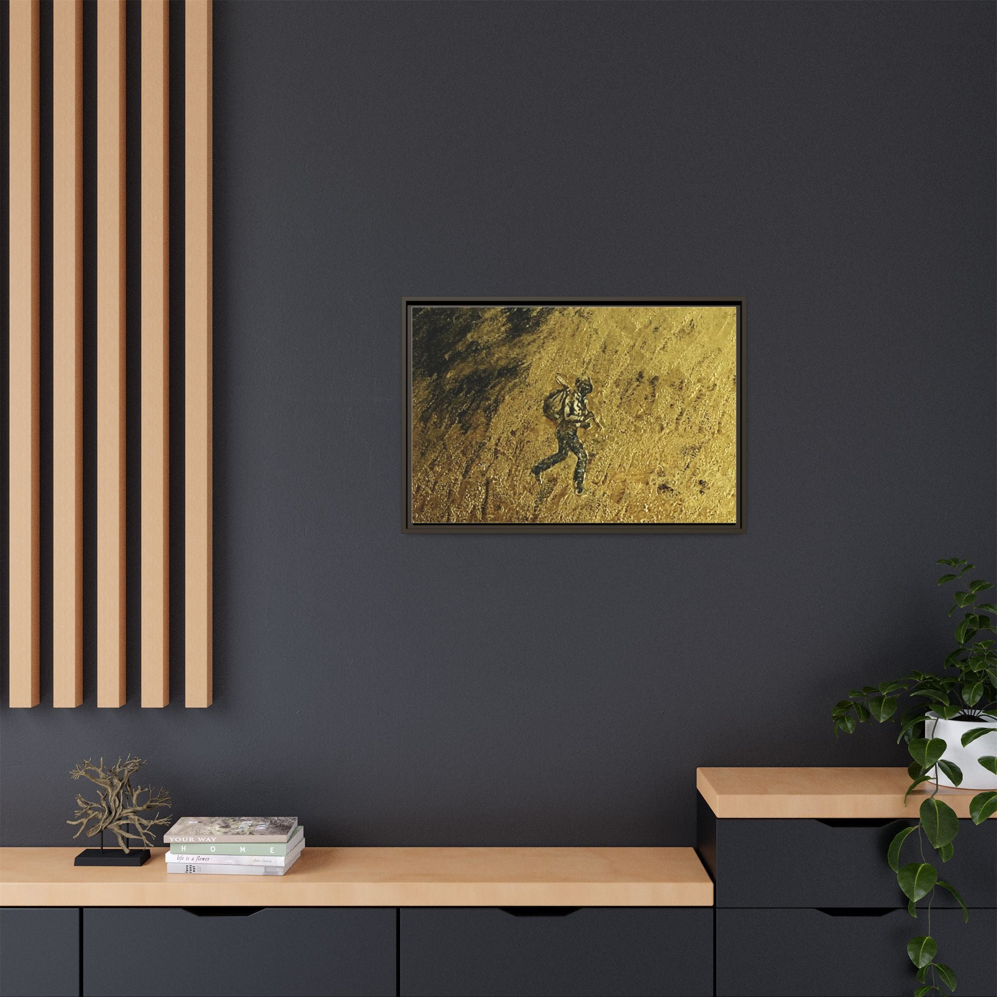 Cimarron Golden Matte Canvas, Framed (Multi-color)