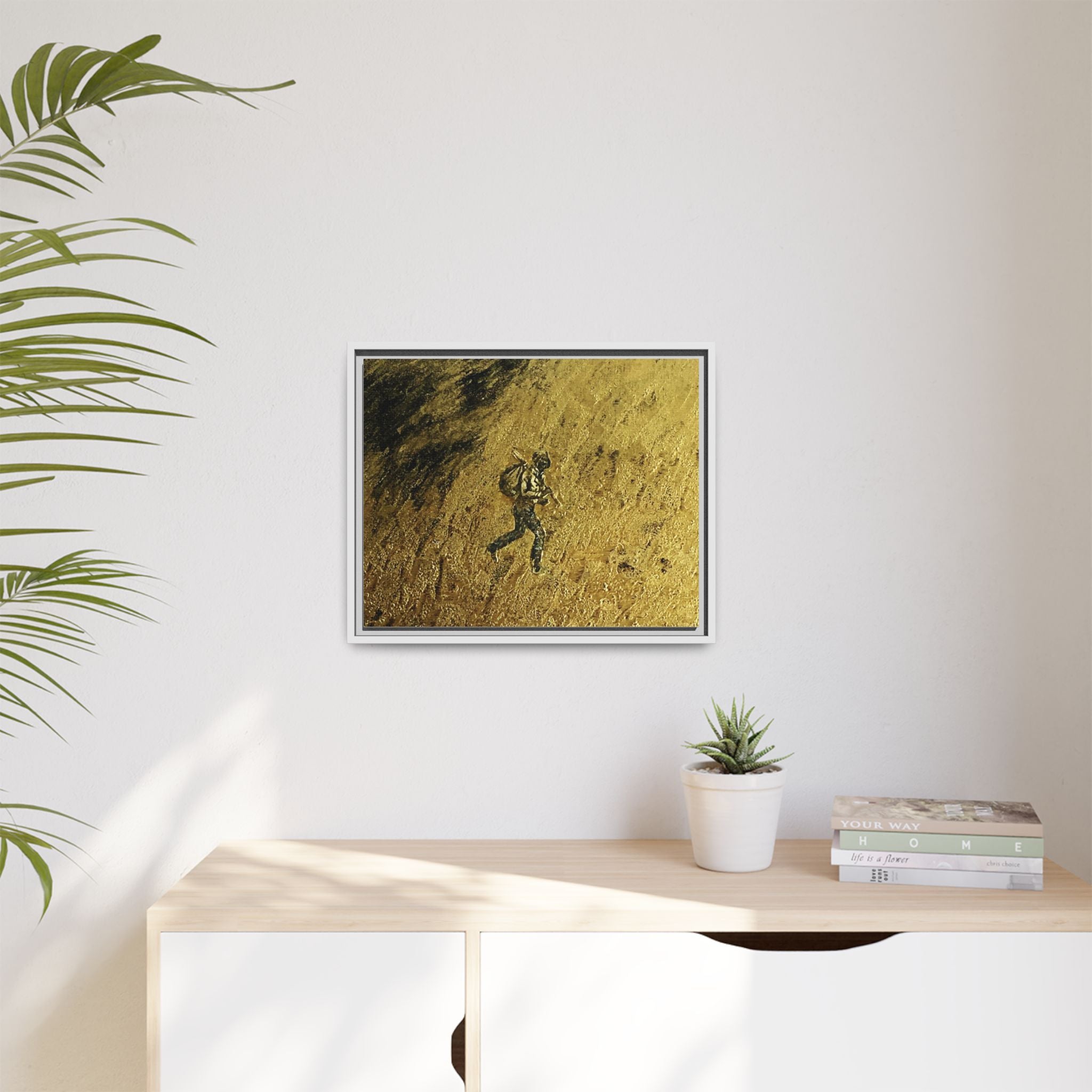 Cimarron Golden Matte Canvas, Framed (Multi-color)