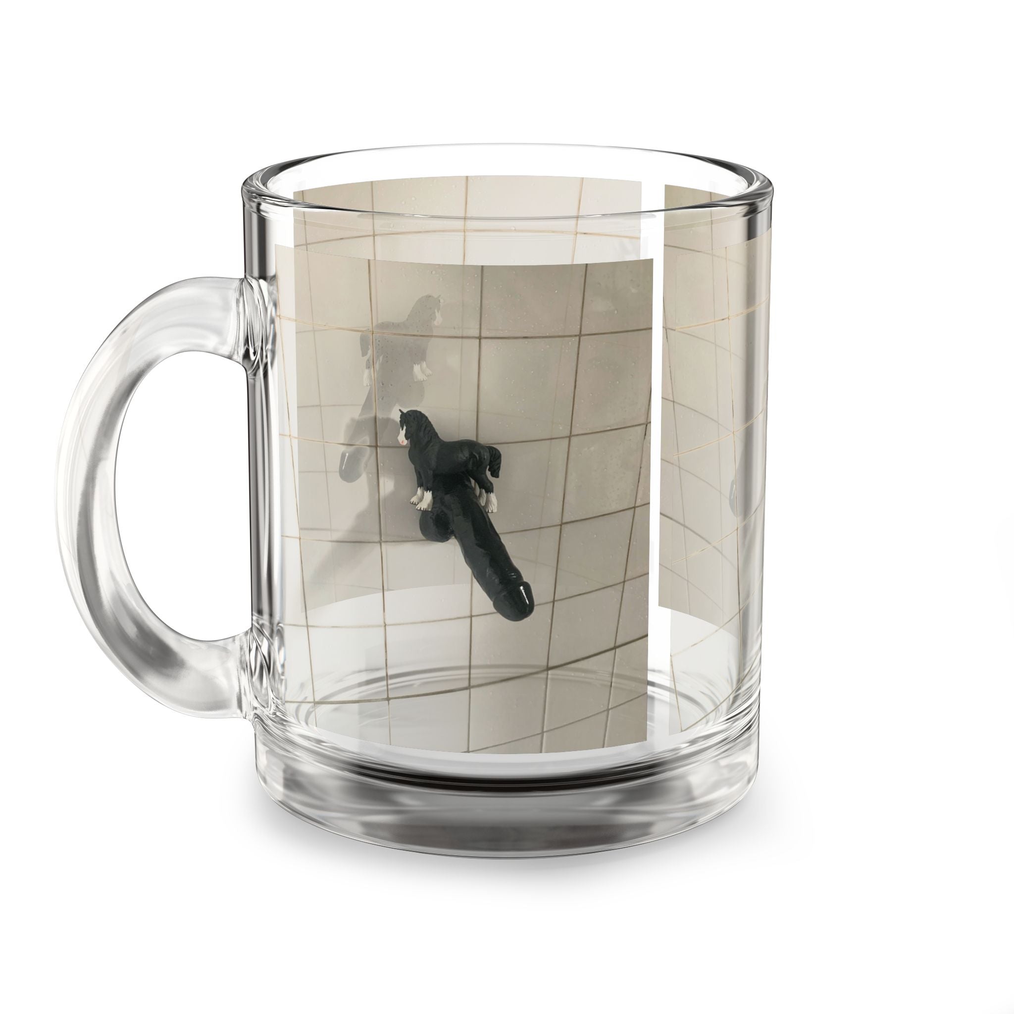 XXX Stallion Glass Mug, 10oz