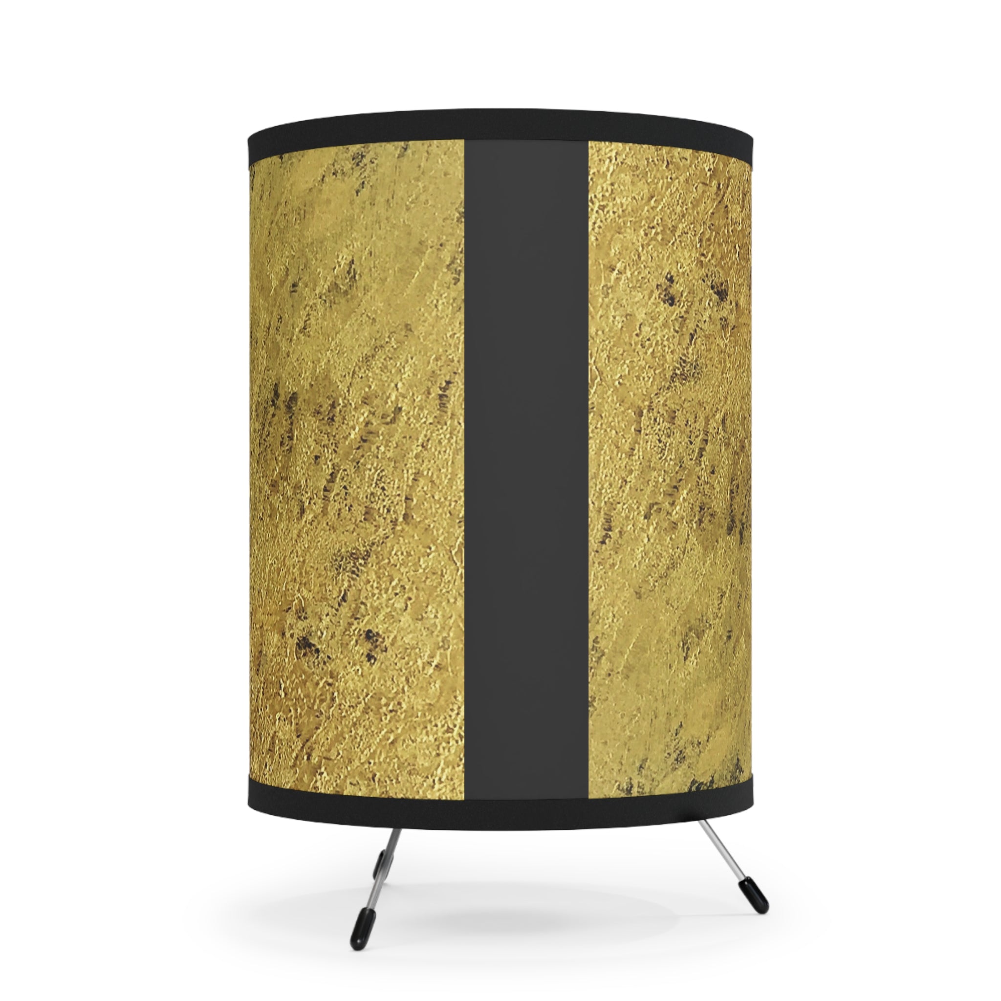 Cimarron Golden Tripod Lamp with High-Res Printed Shade, US\CA plug