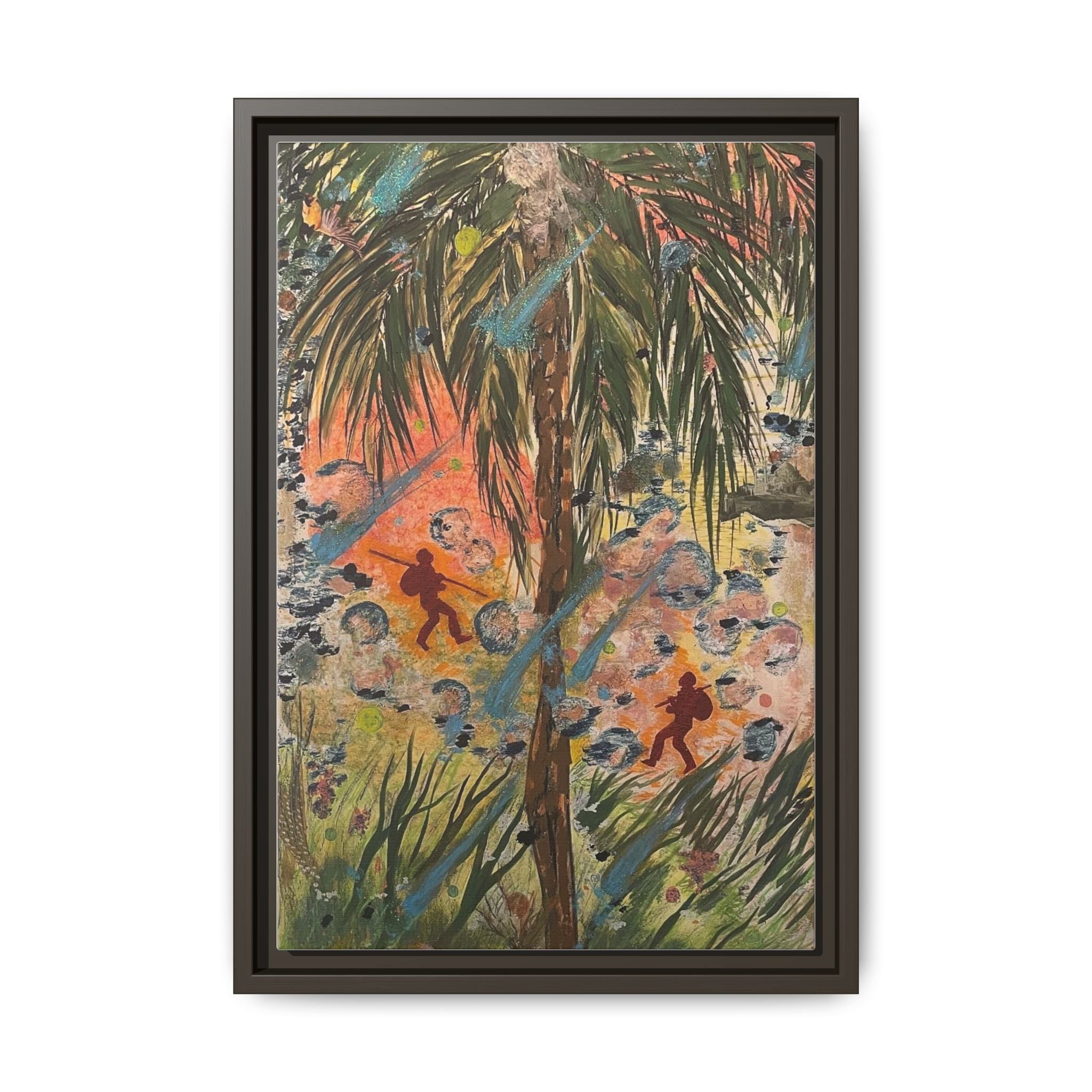 Inshallah Matte Canvas, Framed (Multi-color)