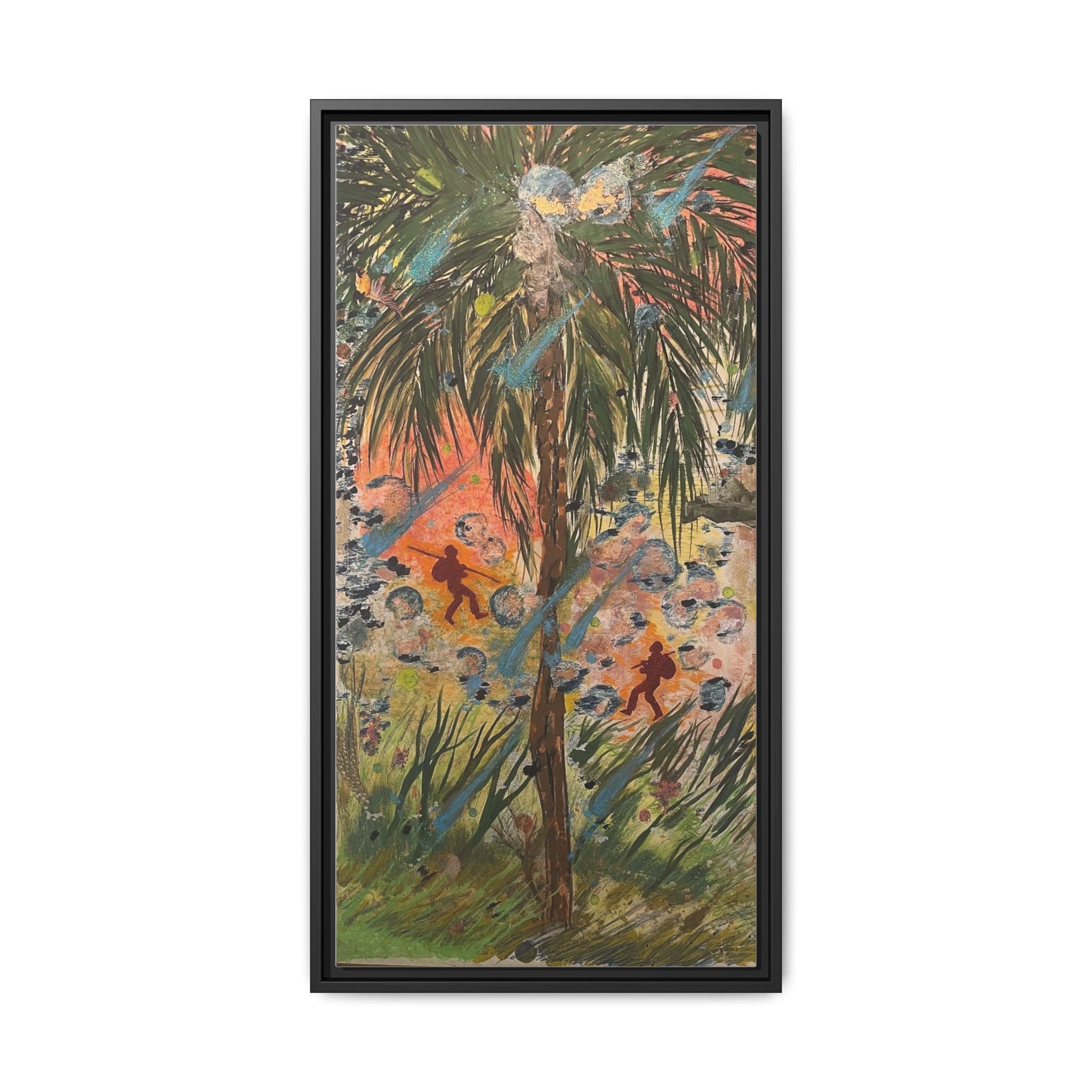 Inshallah Matte Canvas, Framed (Multi-color)