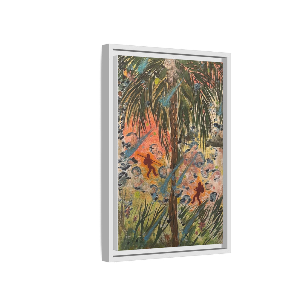 Inshallah Matte Canvas, Framed (Multi-color)