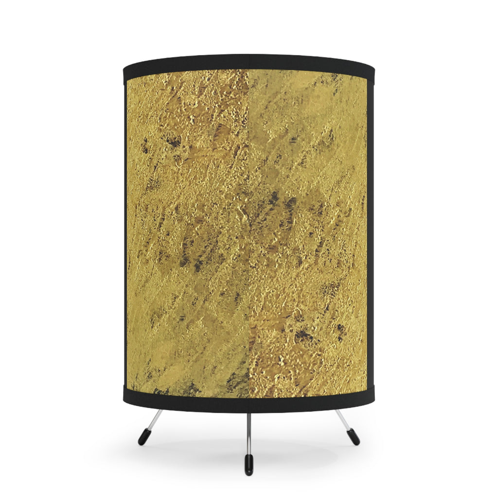 Cimarron Golden Tripod Lamp with High-Res Printed Shade, US\CA plug